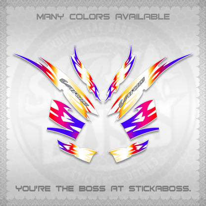 CLICK 125 V2 INDO STRIPING FOR WHITE DECALS (2026 NUSANTARA MOTIF) STICKER DECALS By STICKABOSS