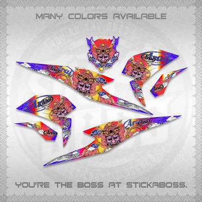 BEAT FI INDO DECALS (2026 NEW SAMURAI MOTIF) STICKER KITS BY STICKABOSS