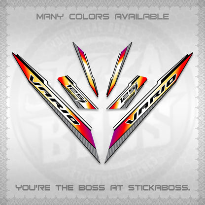 CLICK 125 V3 VARIO DECALS (2024 SV 12-A1 STYLE) STICKER DECALS By STICKABOSS