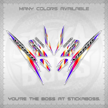CLICK 125 V3 INDO FOR WHITE DECALS (2024 SV 22-A1 STYLE) STICKER KITS By STICKABOSS