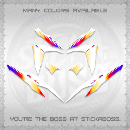 CLICK V2 FOR WHITE DECALS (TRUENO STYLE DESIGN) STICKER KITS BY STICKABOSS