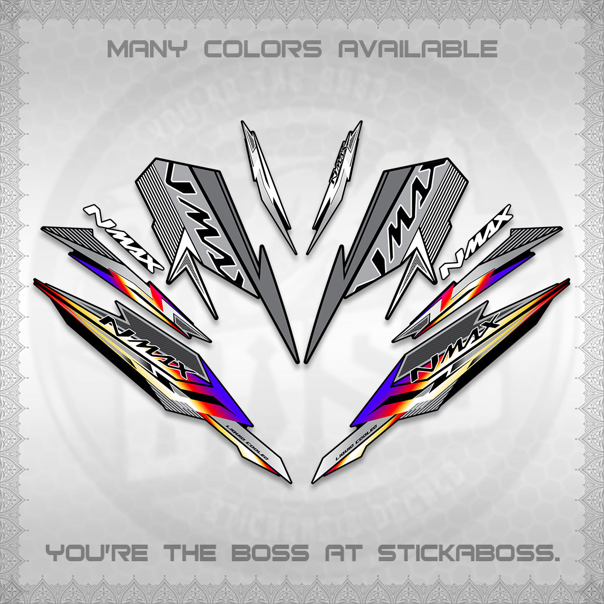 NMAX V2 DECALS (2026 VARIO STYLE) STICKER DECALS By STICKABOSS