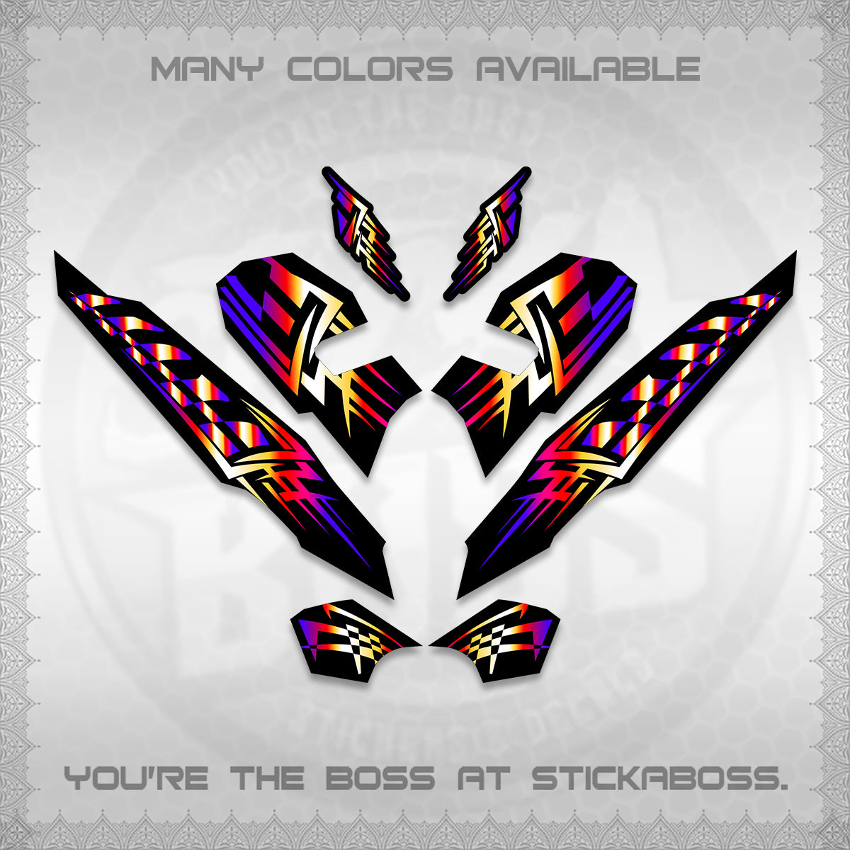 CLICK 125 V3 VARIO INDO-MALAY DECALS (2026 TRIBAL LINES DESIGN) STICKER DECALS By STICKABOSS