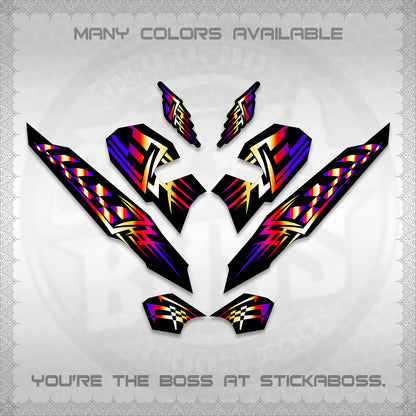 CLICK 125 V3 VARIO INDO-MALAY DECALS (2026 TRIBAL LINES DESIGN) STICKER DECALS By STICKABOSS