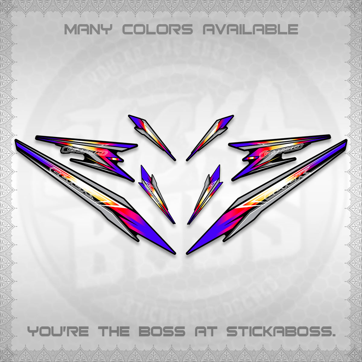 CLICK 160 VARIO DECAL(2026 SHARP 00-A1 DESIGN)STICKER DECALS By STICKABOSS