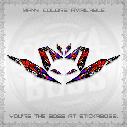 CLICK 125 V4 DECALS (2026 ARAI STAR RACING DESIGN) STICKER DECALS By STICKABOSS