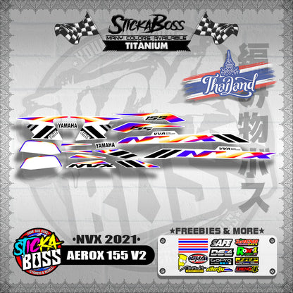 AEROX 155 V2 THAI DECALS ( NVX 2021 )【WITH FREEBIES】