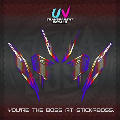 CLICK 125 V3 UV TRANSPARENT DECALS (2026 LINE UP DESIGN) STICKER KITS By STICKABOSS