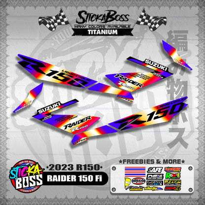 RAIDER 150 Fi DECALS ( 2023 R150 )【WITH FREEBIES】