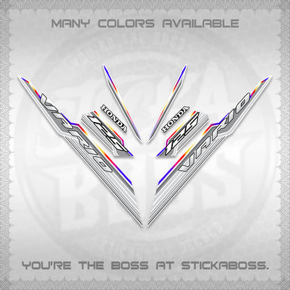 CLICK 125 V3 INDO FOR WHITE DECALS (2024 SV 07-A2 STYLE) STICKER KITS By STICKABOSS