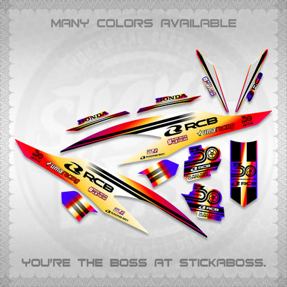 CLICK 125 V2 DECALS (2026 30TH ANNIVERSARY RACING DESIGN) STICKER DECALS BY STICKABOSS