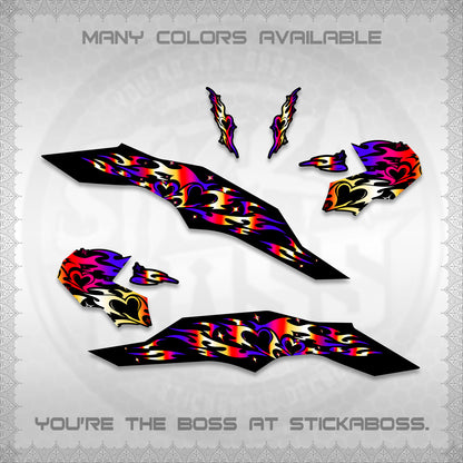 CLICK 125 V3 DECALS (2026 TRIBAL HEART DESIGN) STICKER KITS BY STICKABOSS