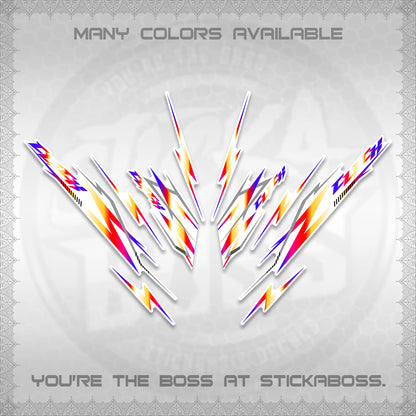 CLICK 125 V2 INDO FOR WHITE DECALS (2024 CL 00-A8 STYLE) STICKER KITS By STICKABOSS
