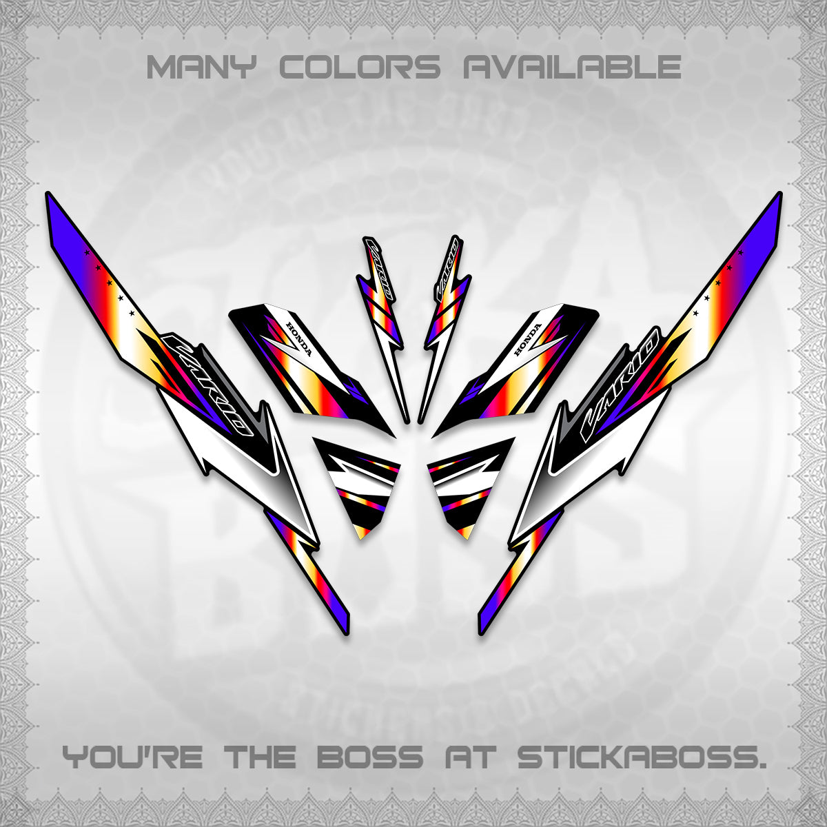 CLICK 125 V3 VARIO DECALS (2023 CUSTOM STYLE 01) STICKER KITS By STICKABOSS