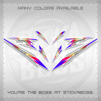 CLICK 160 VARIO FOR WHITE DECALS (2026 SHARP 00-A1 DESIGN)STICKER KITS By STICKABOSS