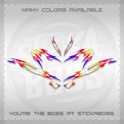 CLICK 125 V4 INDO VARIO FOR WHITE DECALS (2026 NUSANTARA STRIPING) STICKER DECALS By STICKABOSS