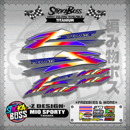 MIO SPORTY STOCK DECALS ( Z DESIGN )【WITH FREEBIES