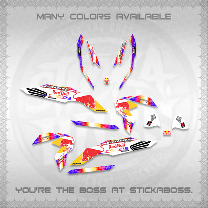 CLICK V3 DECALS (2026 BULLREDS RACE DESIGN) STICKER KITS BY STICKABOSS