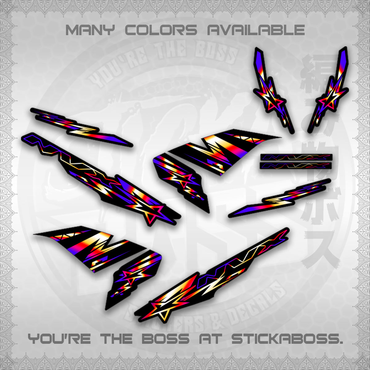 AEROX V1 MALAY CONCEPT ( NVX STARLIGHT ) STICKER DECALS By STICKABOSS