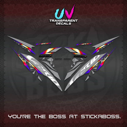 CLICK 125 V2 VARIO UV TRANSPARENT DECALS (2018–2022 STYLE DESIGN) STICKER DECALS BY STICKABOSS