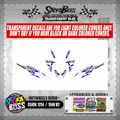 CLICK 125i / 150i V2 DECALS ( HOTWHEELS VARIO )【WITH FREEBIES】