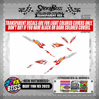 BEAT 110i V3 2023 DECALS ( NEW HOTWHEELS )【WITH FREEBIES】