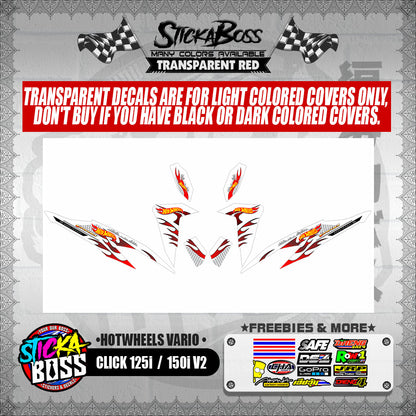 CLICK 125i / 150i V2 DECALS ( HOTWHEELS VARIO )【WITH FREEBIES】