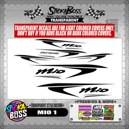 MIO 1 DECALS ( TRANSPARENT STYLE CULTURE )【WITH FREEBIES】