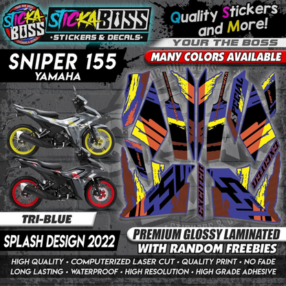 Sniper 155 NEW STOCK DECALS (SPLASH DESIGN 2022) MALAYSIAN CONCEPT【WITH FREEBIES】