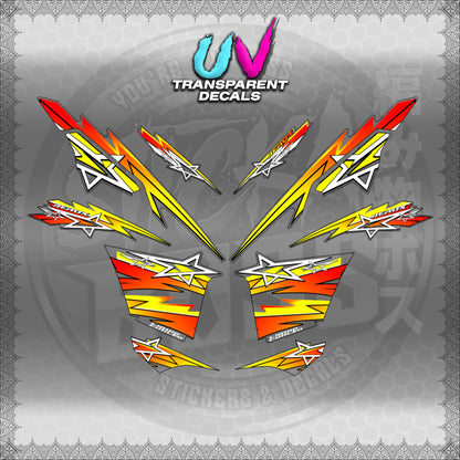 【PREMIUM UV PRINT】TRANSPARENT AEROX V3 ALPHA TURBO INDO (AV3STST01)【WITH FREEBIES】