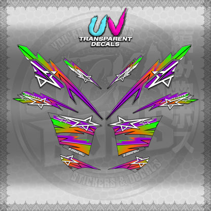 【PREMIUM UV PRINT】TRANSPARENT AEROX V3 ALPHA TURBO INDO (AV3STST01)【WITH FREEBIES】