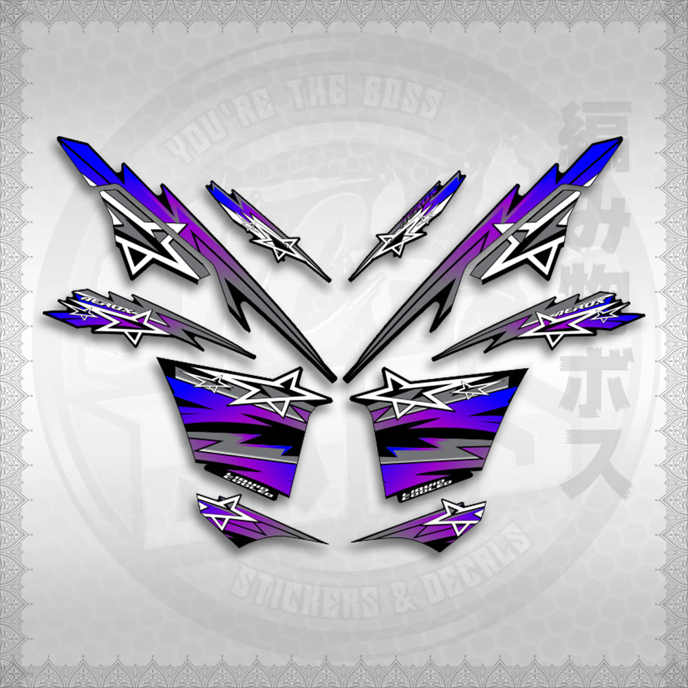 STICKER DECALS for AEROX V3 ALPHA TURBO INDO (AVRSTST01) By STICKABOSS (SOFIE LAMINATED WATERPROOF)