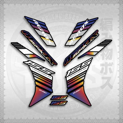 STICKER DECALS for AEROX V3 ALPHA TURBO INDO (AV3BAST) By STICKABOSS (SOFIE LAMINATED WATERPROOF)