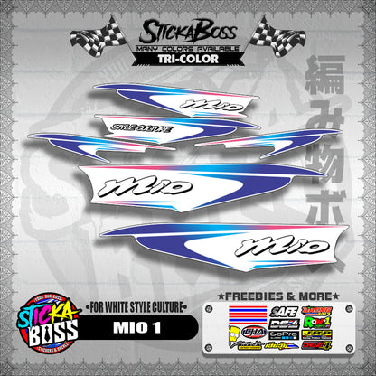 MIO 1 DECALS ( FOR WHITE STYLE CULTURE )【WITH FREEBIES】