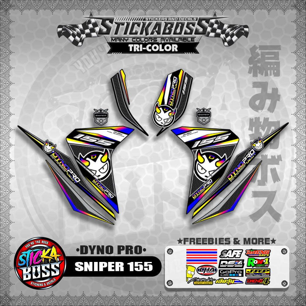 SNIPER 155 STICKER DECALS ( DYNO PRO )【WITH FREEBIES】