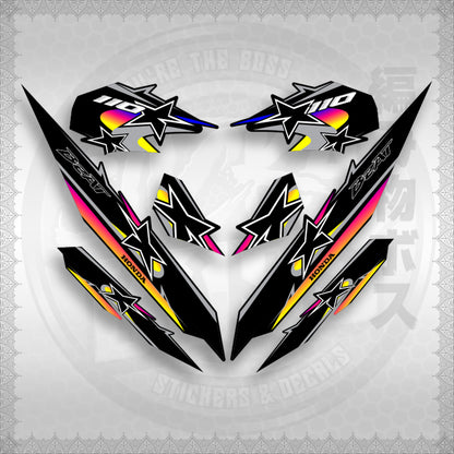 BEAT Fi V3 INDO CONCEPT ( TERBARU MOTIF ) STICKER DECALS By STICKABOSS