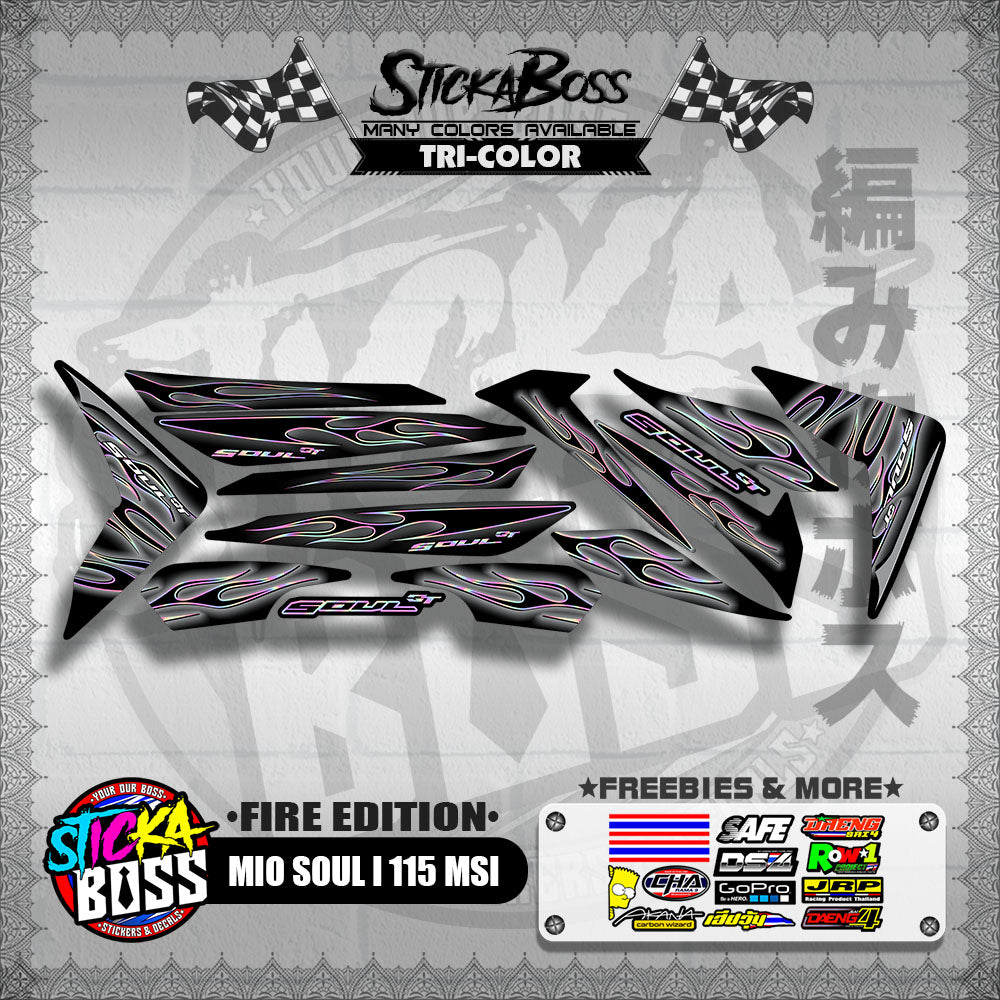 MIO SOUL I 115 MSI DECALS ( FIRE EDITION )【WITH FREEBIES】