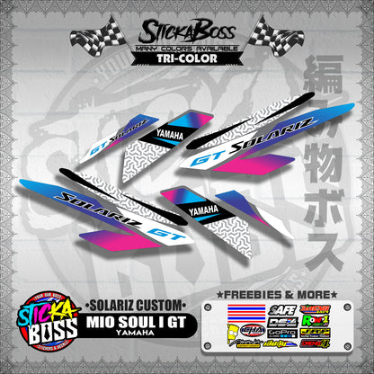 MIO SOUL I 125 GT DECALS ( SOLARIZ CUSTOM )【WITH FREEBIES】