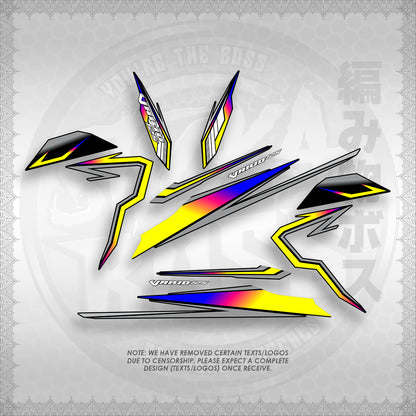 STICKER DECALS for CLICK 125 V3 (CV3VAVRDE) By STICKABOSS (SOFIE LAMINATED WATERPROOF)