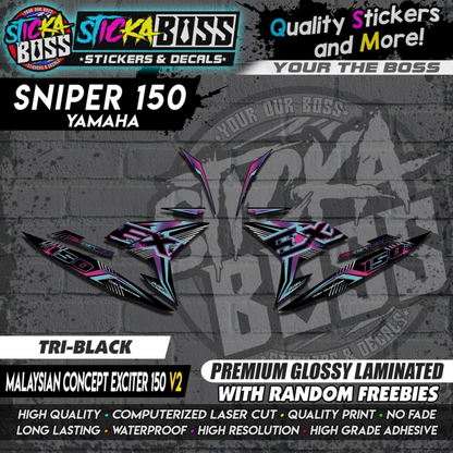 SNIPER 150 Stock Decals 【 MALAYSIAN CONCEPT EXCITER 150 V2 】