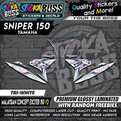 SNIPER 150 Stock Decals 【 MALAYSIAN CONCEPT EXCITER 150 V2 】