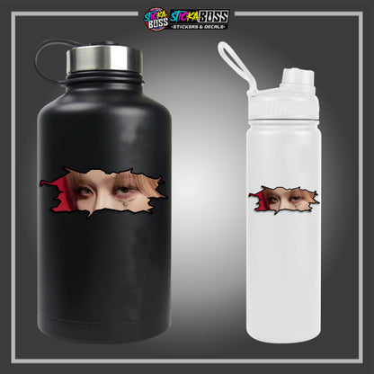 KPOP-AESPA | CRACK PEEKERS  ( ANIME VINYL STICKER DECALS )【Stickaboss】