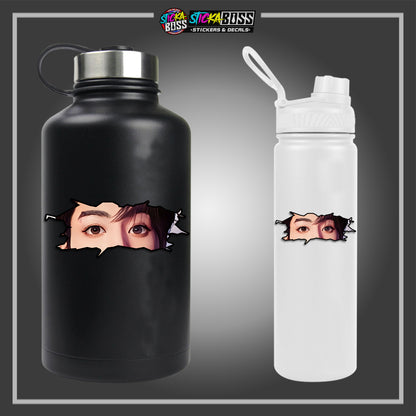 KPOP- BTS| CRACK PEEKERS  ( ANIME VINYL STICKER DECALS )【Stickaboss】