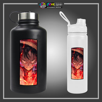 ONE PIECE| RECTANGLE SIZE  VINYL STICKER 【VINYL PRINTED】( LAMINATED / WATERPROOF )
