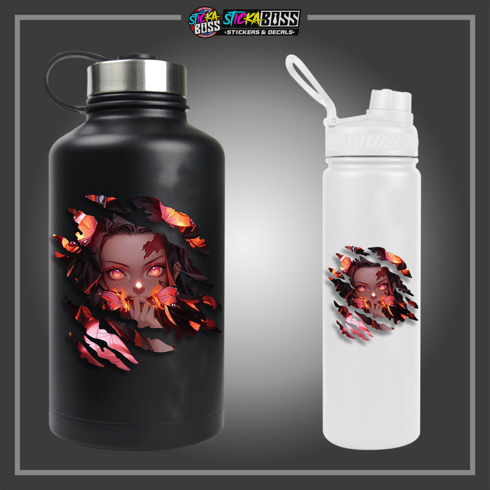 DEMONSLAYER | ANIME SCRATCH STICKER【VINYL PRINTED】( LAMINATED / WATERPROOF )【Stickaboss】