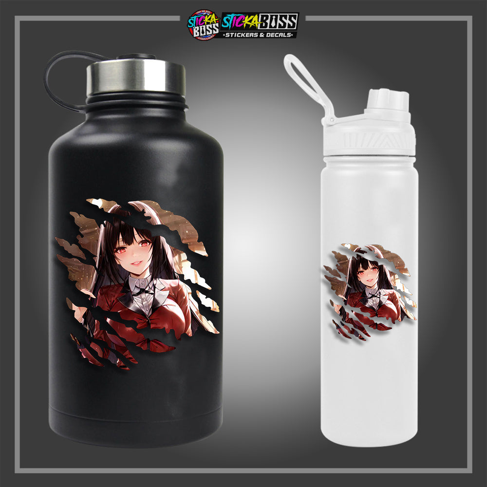 KAKEGURUI | ANIME SCRATCH STICKER【VINYL PRINTED】( LAMINATED / WATERPROOF )【Stickaboss】