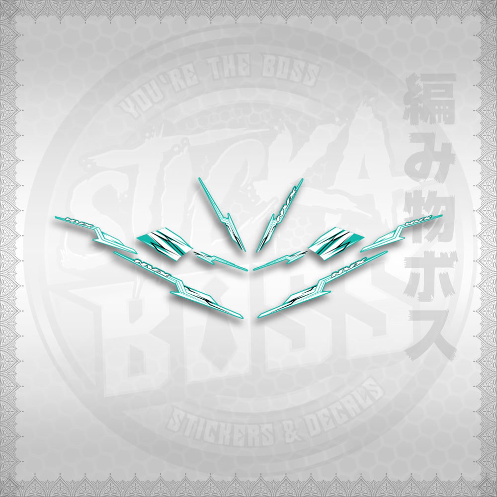 STICKER DECALS for AEROX 155 V1 THAI (AV1STOLTHST) By STICKABOSS (SOFIE LAMINATED WATERP