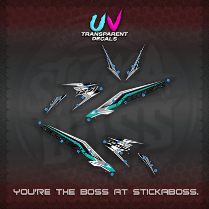 CLICK V2 UV TRANSPARENT VARIO DECALS (MOTIF POLET SAKURA DESIGN)STICKER DECALS By STICKABOSS