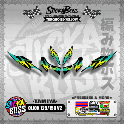 CLICK 125 / 150 V2 DECALS ( TAMIYA )【WITH FREEBIES】
