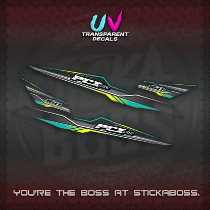 PCX 155 160 UV TRANSPARENT INDO DECALS (P007 NEW DESIGN)STICKER DECALS By STICKABOSS